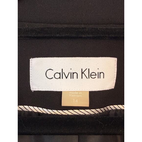 Calvin Klein Women’s Black Tailored Blazer Size 14 - Picture 3 of 4